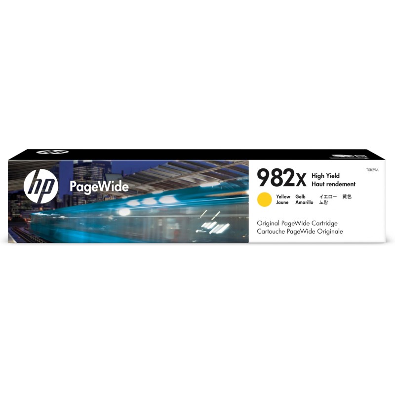 HP 982X High Yield Yellow Original PageWide Cartridge